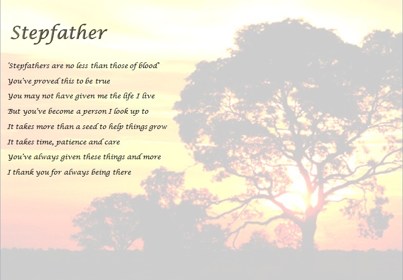 Stepfather Poem