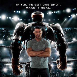 Real Steel - A man in front of a steel figure