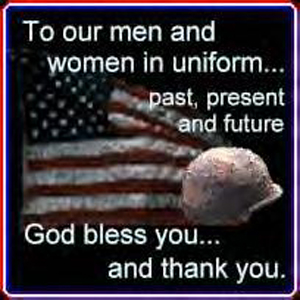 Veteran's day -Veteran blessing thanks