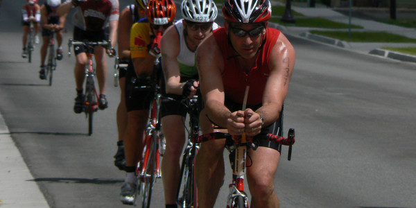 Cyclists Drafting