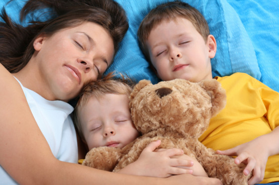 Single Mom & Two Sons Sleeping