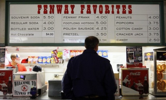baseball with dad - Baseball Concession Stand selling Fenway Favorites