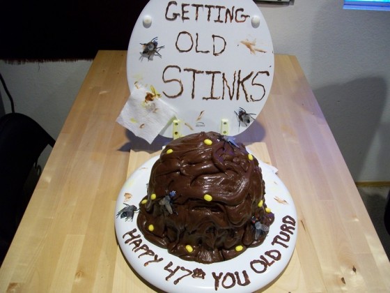 Birthday Cake for Old Turd