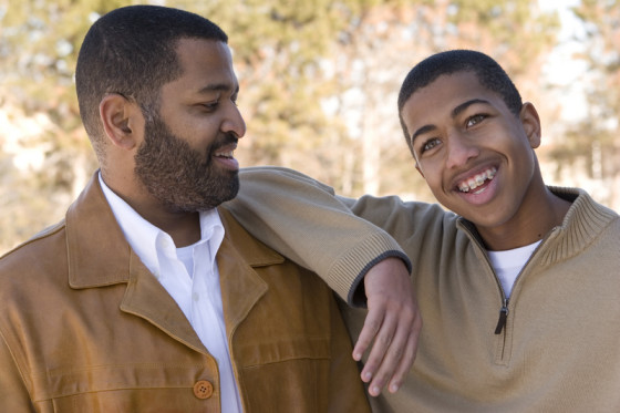 Connection - Black Dad with Teen Son
