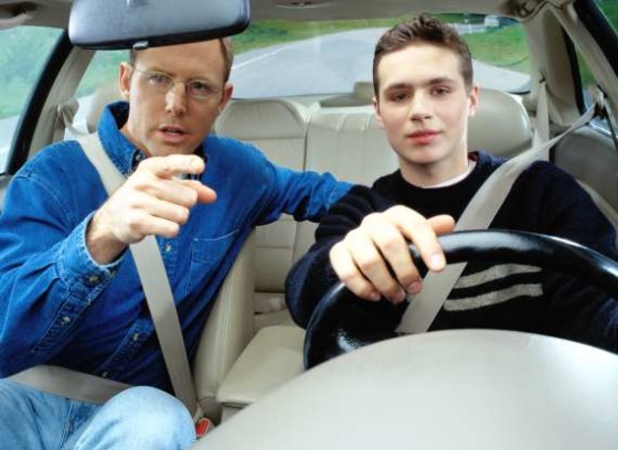 Driving Test - Teen Practicing with Parent