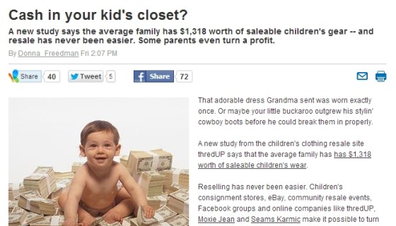 Clothing - Cash Kids Closet Article