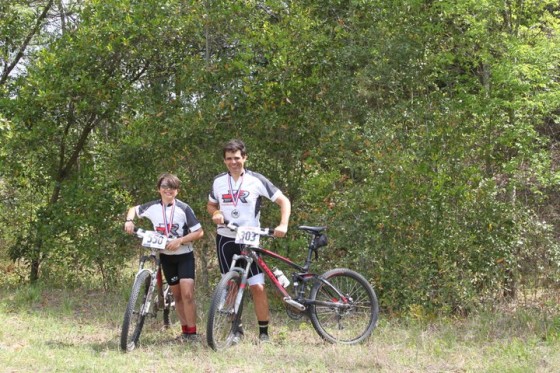 bonding with your stepkids - stepdad and stepson mountaining biking