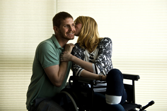 Recovering spouse - Air Force Capt. Adam Davis and his wife, Adrianne