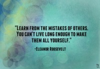 Lesson - Learn from the mistakes of others