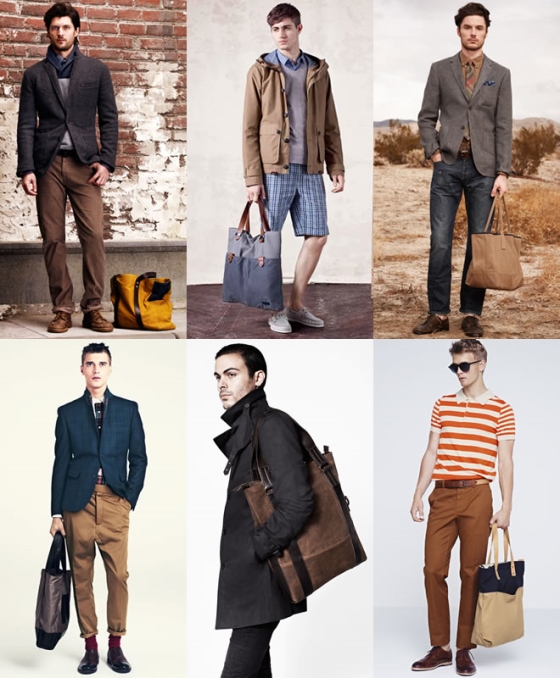 right man bag to match your personal style - men with different style totebags