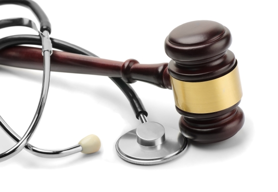 reasons for your kids to pursue healthcare law - picture of a stethoscope and gavel
