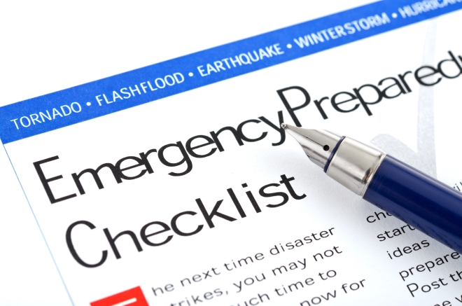 disaster-proof your family - picture of top of a Emergency Prepardness Checklist