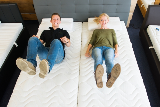 make the right mattress selection-a couple lying on a double mattress