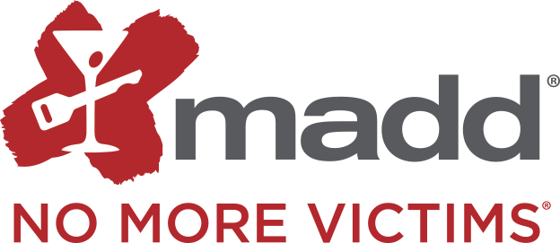 parents as a deterrent for teen drunk driving - MADD logo no more victims