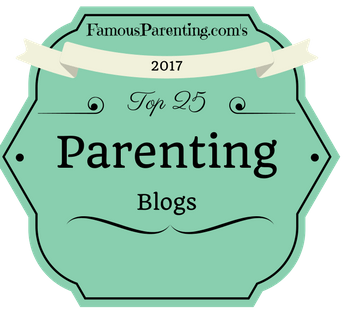 Top 25 parenting blogs of 2017- Award badge