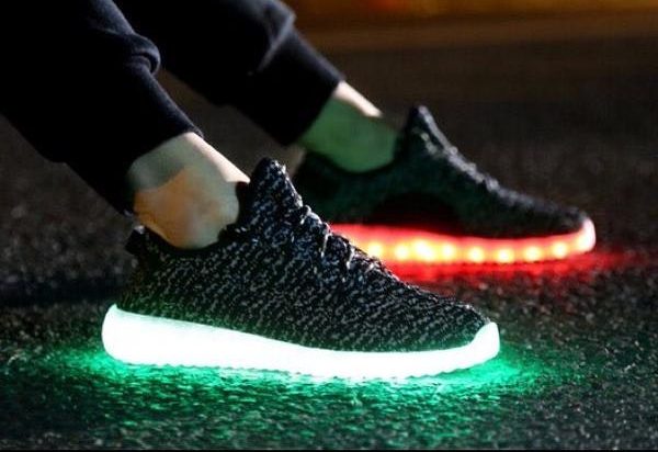 neon sneaker - Womens Dark "PLUR" Neon Shoes LED Sneaker