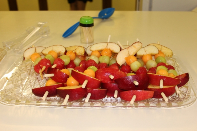 healthy after school snacks - fruit kabobs