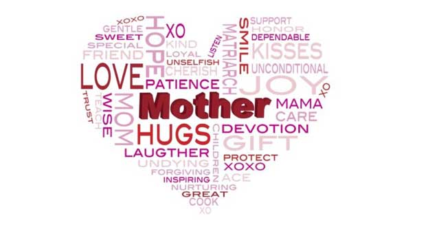 my gift stop procrastinators two minute warning - heart shape with a mother word cloud