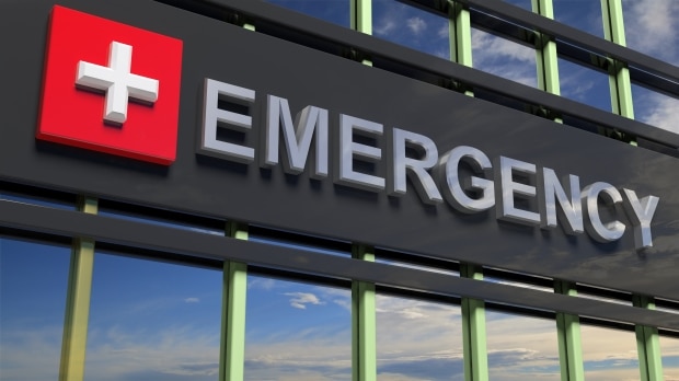 when to go to the emergency room - Emergency room sign