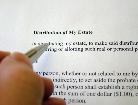 must things to know about writing a will - person reading Distribution of My Estate instructions