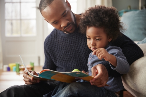importance of reading with your child -father and son reading