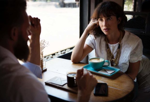 How to deal cordially with the Ex - picture of man speaking with ex over coffee