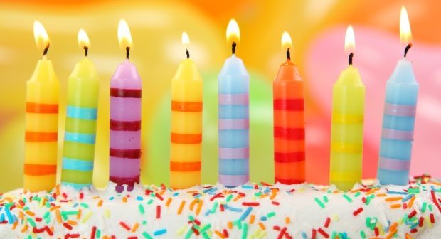 gifts for family & friends birthdays -birthday candles on a colorful background
