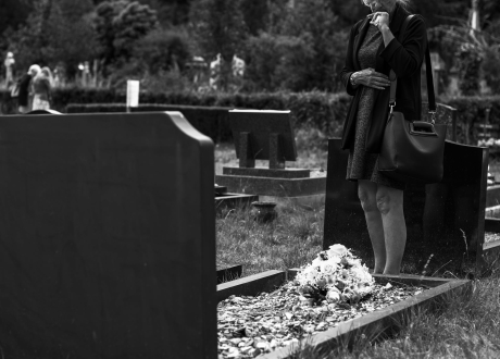 living with grief when a loved one has passed away-a graveyard