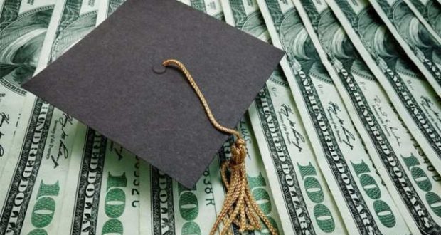 why a personal loan is the best loan for education-a graduation cap on $100 bills