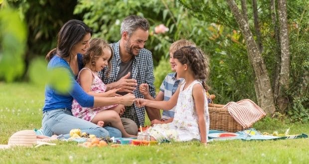 unify your blended family-a family having a picnic
