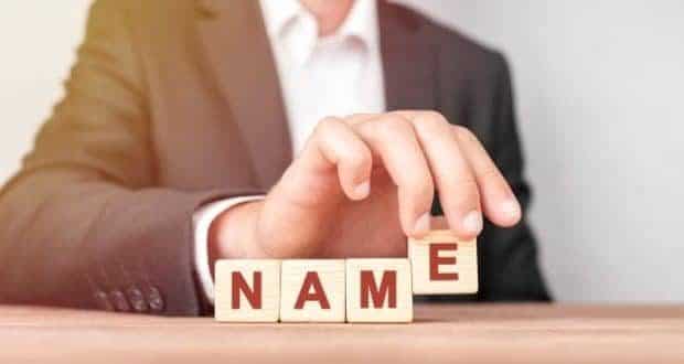 Documentation for a surname change-name text