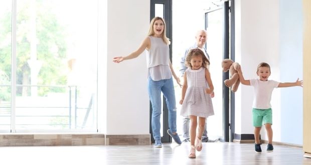 Moving into a new home with your stepkids-a family moving into a new home