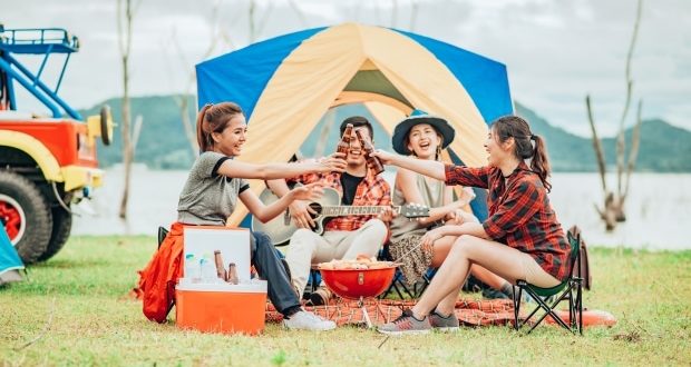 Essentials for your next camping trip-Friends camping
