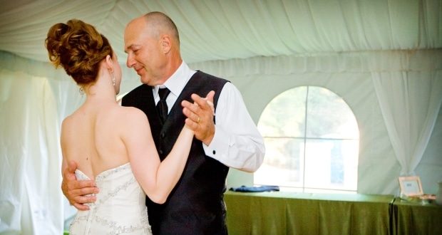 stepfather and daughter wedding dance songs - Bride and stepdad dancing