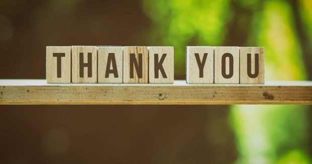 Thank you from Support for Stepdads-the word Thank You written in blocks