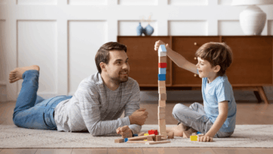 How to thrive as a new stepdad - stepdad playing with his stepson