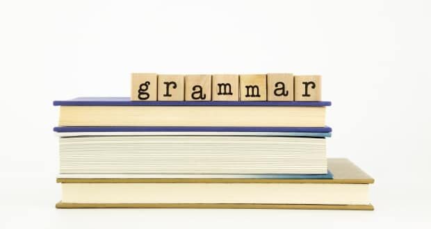 National Grammar Day - A stack of books