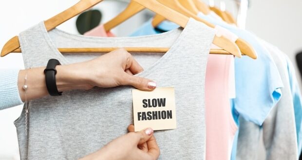 Slow Fashion - Clothes on hangers