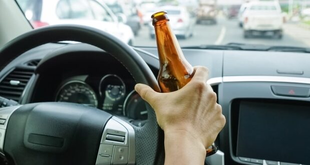 The Severity Of Extreme DUI- A driver drinking