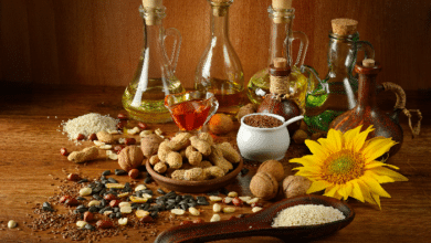 Seed oils-Still life seeds and oils useful for health