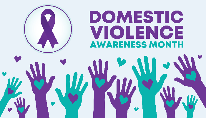 Raising awareness about domestic violence -Domestic Violence awareness month (DVAM) to raising awareness about domestic violence. Every October