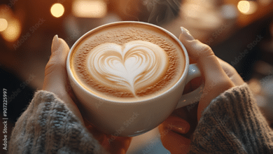 National Cappuccino Day - a woman heading a cup of Cappuccino