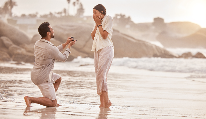 National Proposal Day- Man proposing on one knee