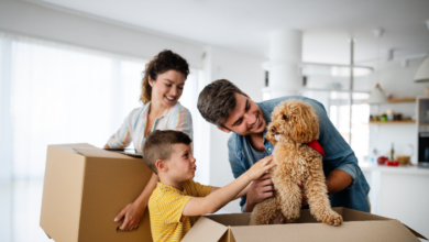 Room-by-Room Setup - family unpacking in their new home