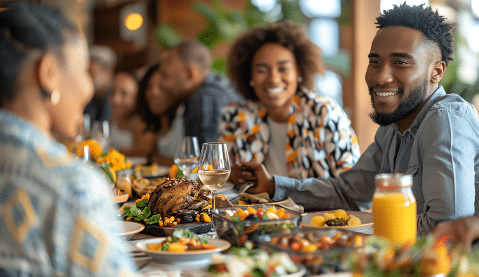 National Eat What You Want Day - friends having a feast
