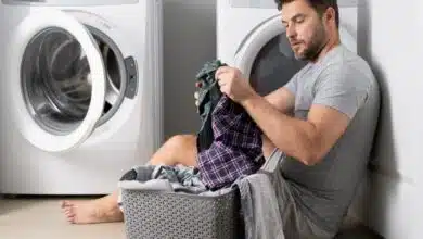 acts of service love language-Husband helping with laundry