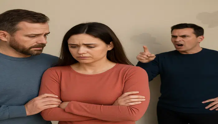 Co-parenting with a difficult ex-Biodad ex-husband criticizing the blended family couple