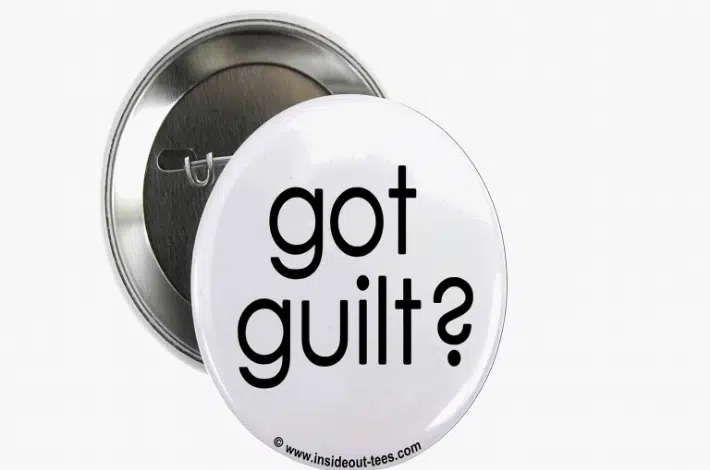 Guilt Parenting in Blended Families - got guilt text with a question mark