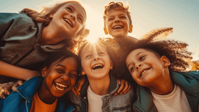 Universal Children's Day - Kids laughing happily