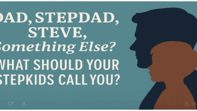 Silhouettes of a stepdad and child-What should your stepkids call you